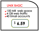 webhosting - unix basic plan