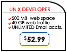 order unix developer webhosting