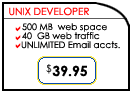 webhosting - unix developer plan